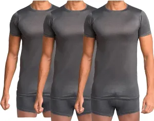 100% Egyptian Cotton Underwear MERCERIS Men's Undershirt - Undershirts for Men (Pack of 3)