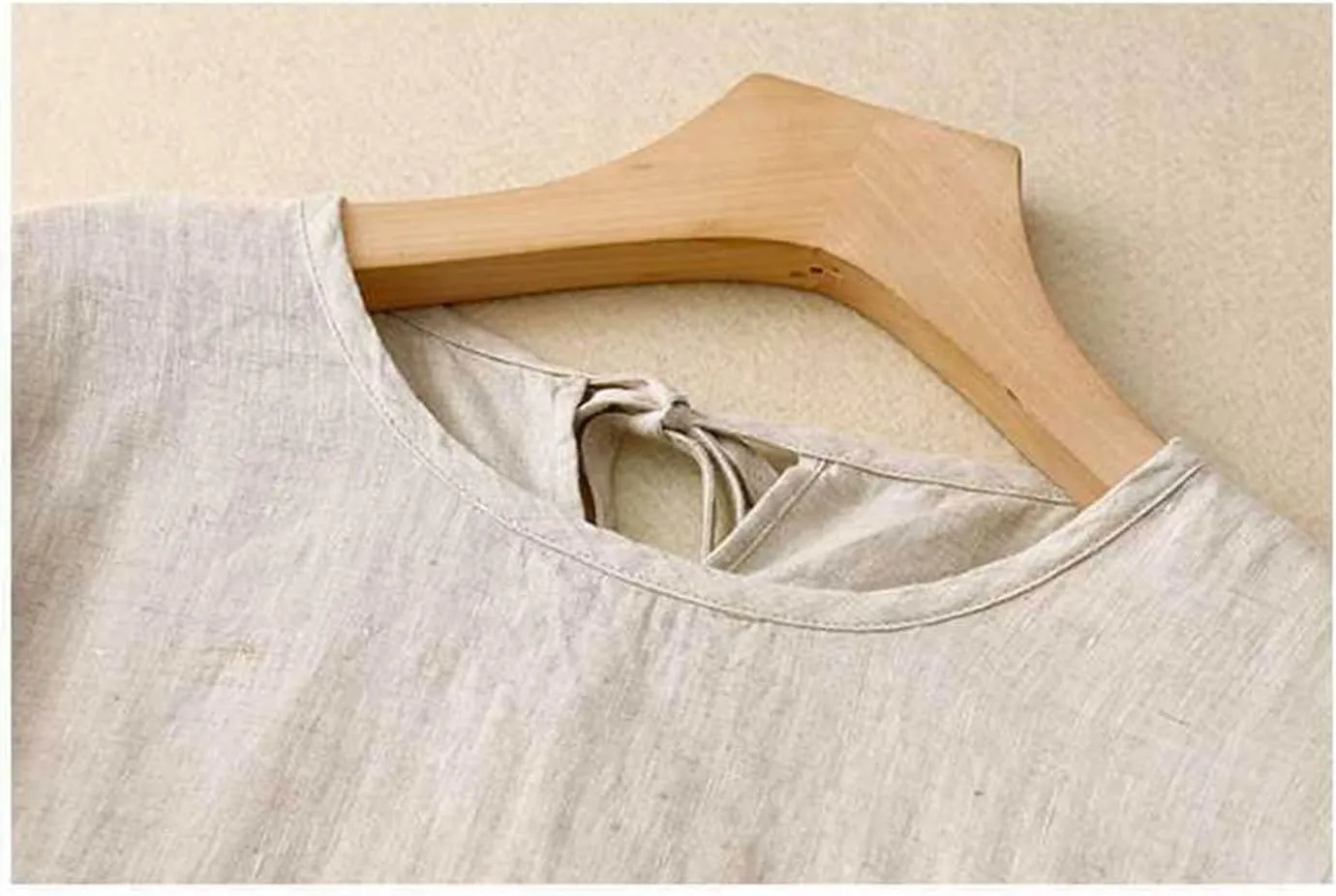 3/4 Sleeve Dresses for Women 2025 Vacation Cotton Linen Maxi Button Sundress Plus Size A Line Dress Trendy Maxi Dress