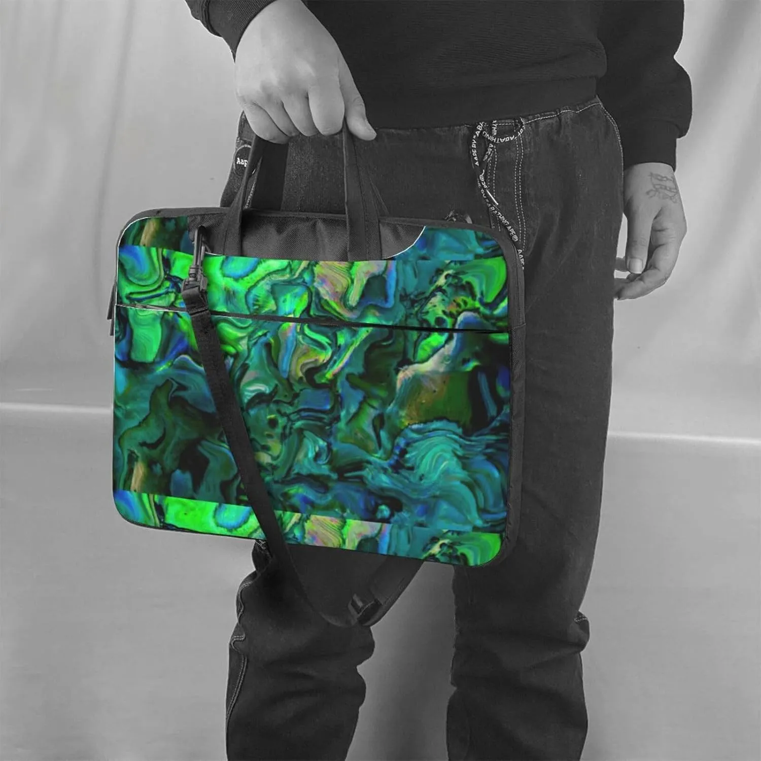 Abalone nacre Print Work Casual Office Laptop Shoulder Messenger Bag 13 inch 14 inch 15.6 inch