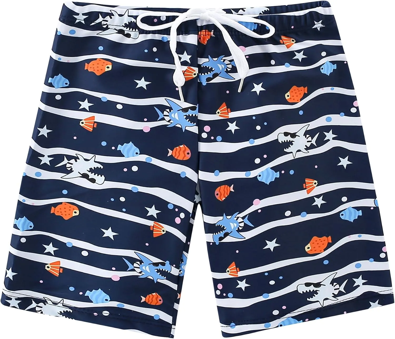 AIWUHE Toddler Boys Swimsuit Set Two Piece Shark Bathing Suit Boys' Swimwear Trunk and Rashguard Set 2-7Y