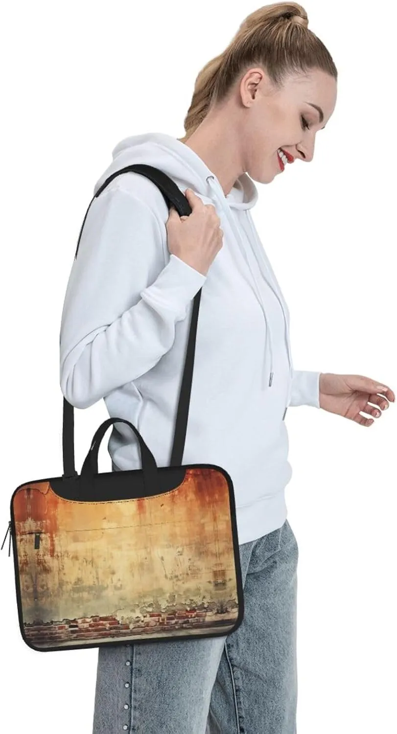 Ancient Worn Brick Wall Print Work Casual Office Laptop Shoulder Messenger Bag 13 inch 14 inch 15.6 inch
