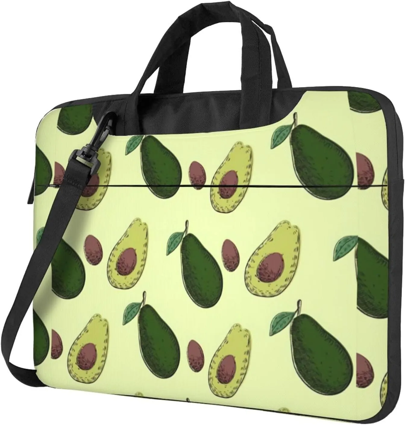 Avocado Fruit Print Work Casual Office Laptop Shoulder Messenger Bag 13 inch 14 inch 15.6 inch