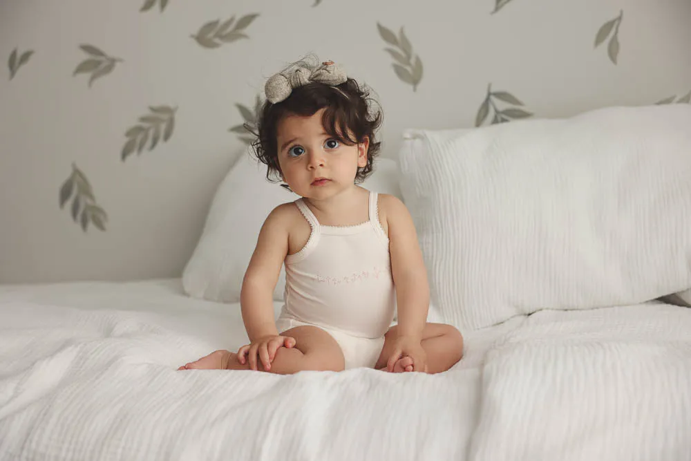 Baby Girl Undershirts - White