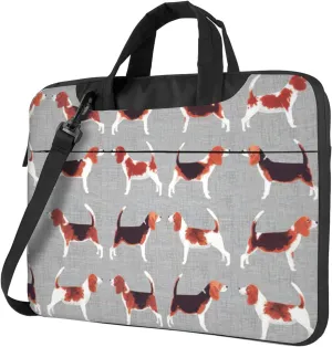 beagle patterns Print Work Casual Office Laptop Shoulder Messenger Bag 13 inch 14 inch 15.6 inch