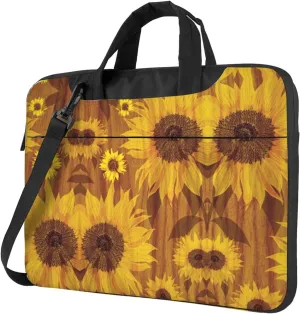 Beautiful sunflowers Print Work Casual Office Laptop Shoulder Messenger Bag 13 inch 14 inch 15.6 inch