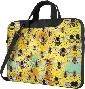 Bee flying Print Work Casual Office Laptop Shoulder Messenger Bag 13 inch 14 inch 15.6 inch