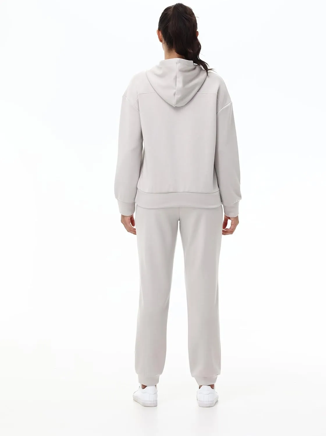 Blaosn Workout 2 Piece Sweatsuits Sets for Women Oversized Hoodie Sweatshirts Jogger Pants Matching Outfits Lounge Clothes