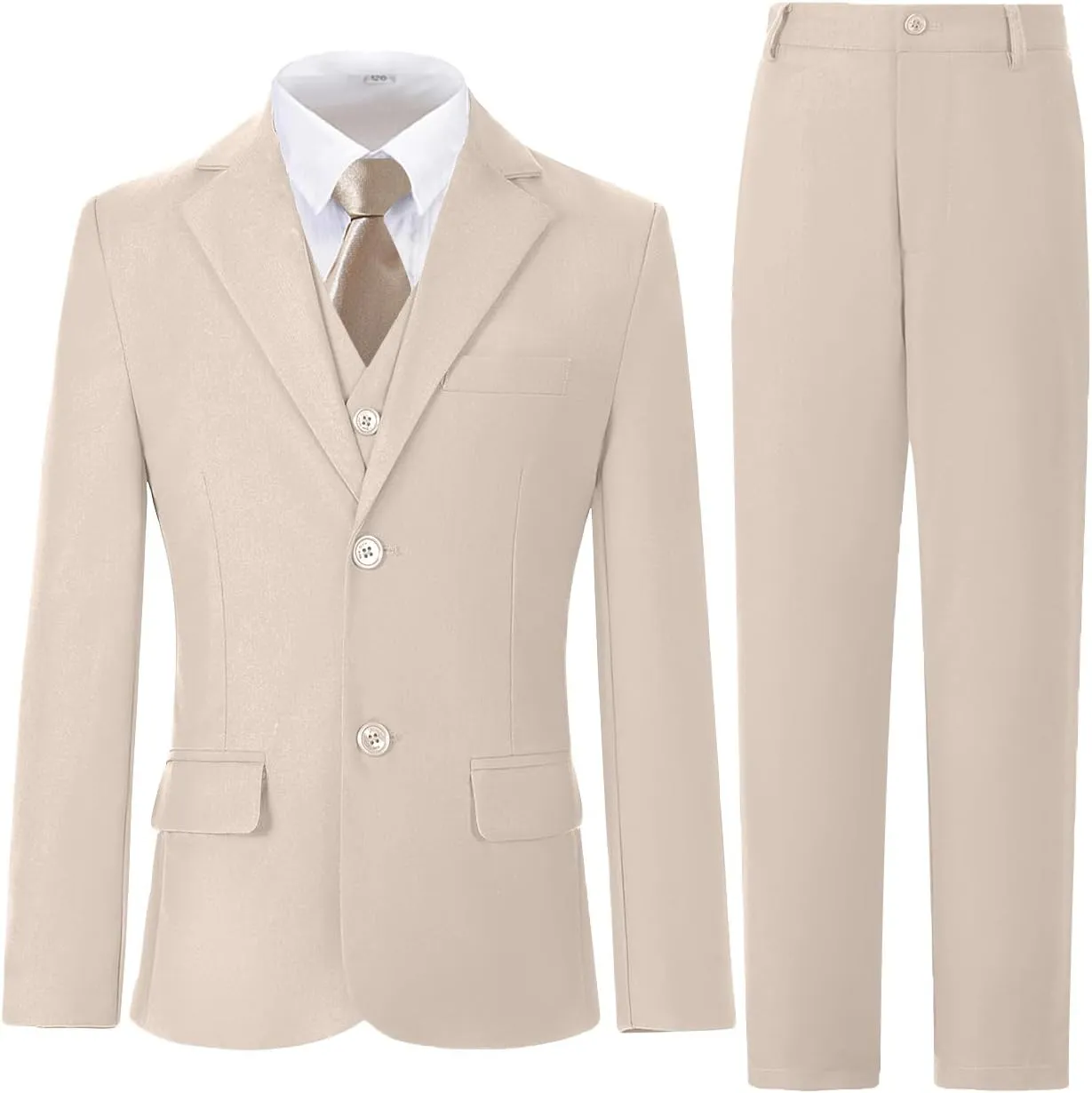 Boys Suit for Kids Teens Formal 5 Piece Tuxedo Suit Set