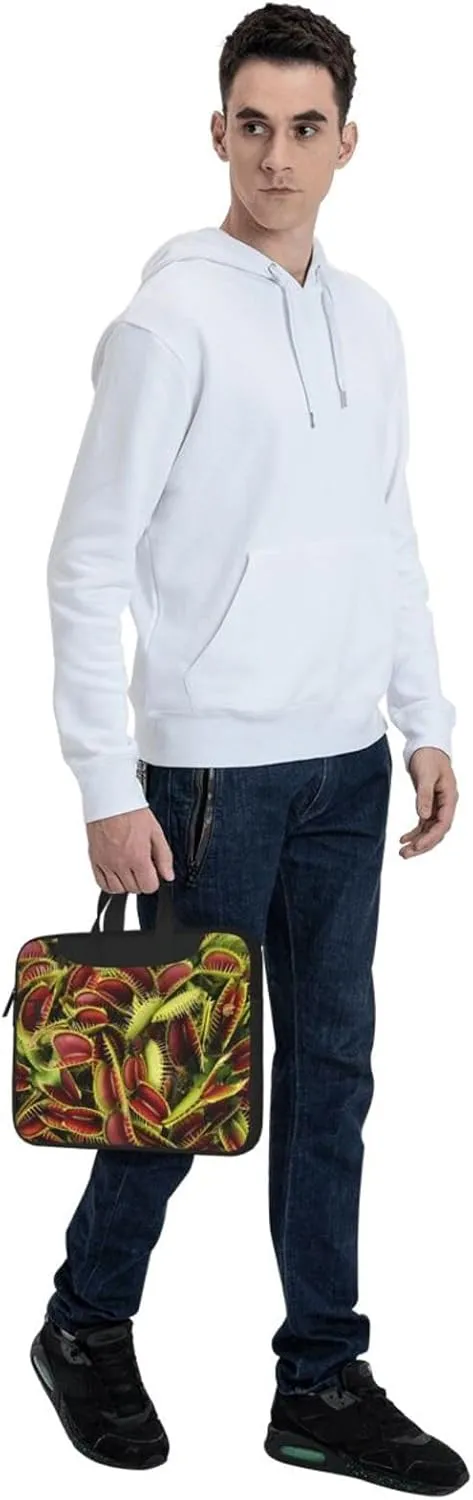 Carnivorous Plant Print Work Casual Office Laptop Shoulder Messenger Bag 13 inch 14 inch 15.6 inch