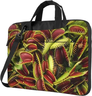 Carnivorous Plant Print Work Casual Office Laptop Shoulder Messenger Bag 13 inch 14 inch 15.6 inch