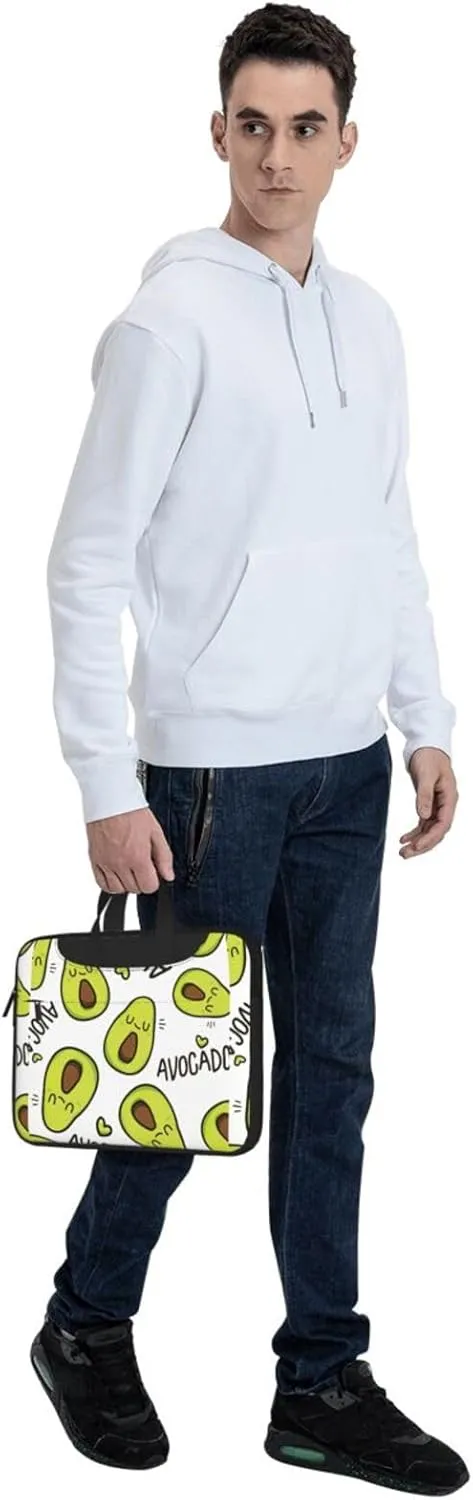 Cartoon Pears Print Work Casual Office Laptop Shoulder Messenger Bag 13 inch 14 inch 15.6 inch