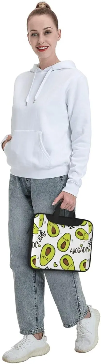Cartoon Pears Print Work Casual Office Laptop Shoulder Messenger Bag 13 inch 14 inch 15.6 inch