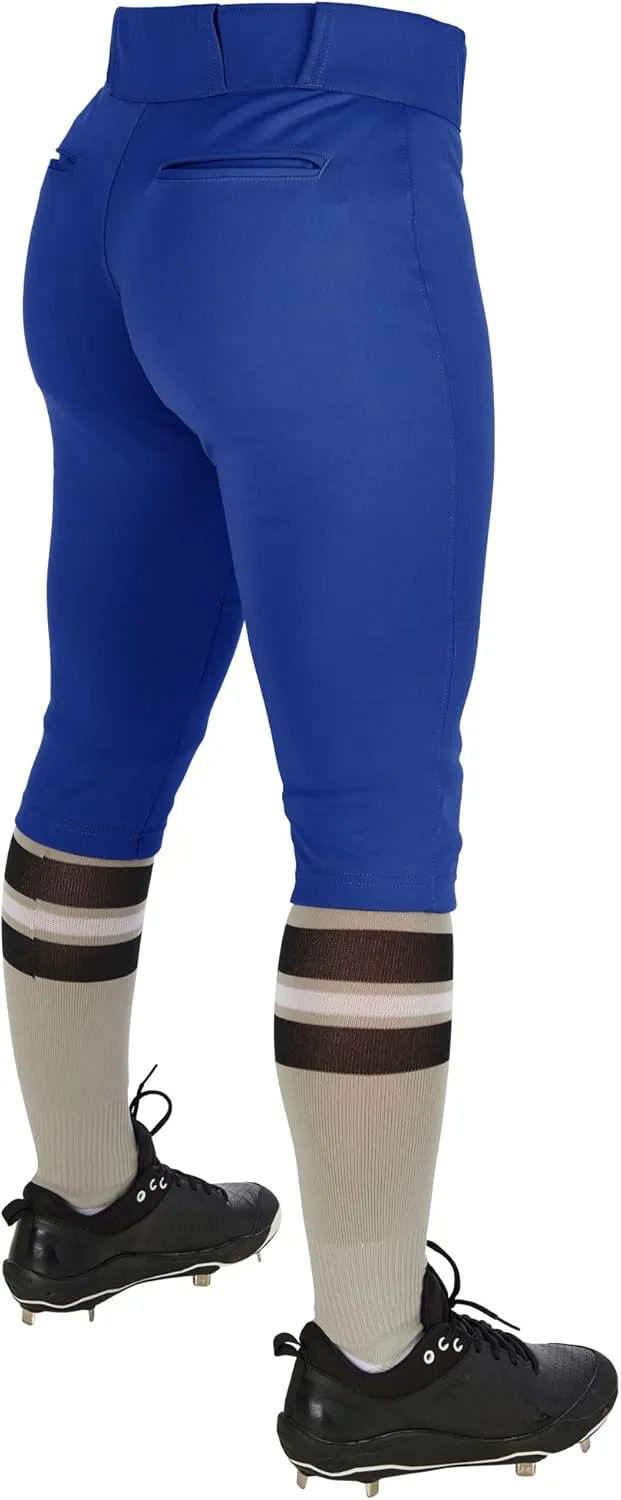 CHAMPRO Girls' Knicker Style Low-Rise Softball Pants