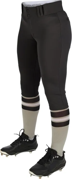 CHAMPRO Women's Knicker Style Low-Rise Softball Pants