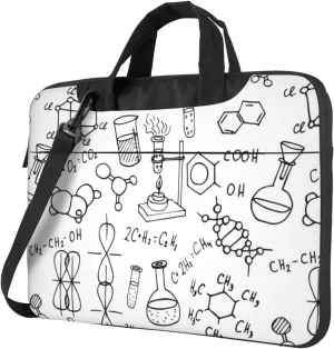 Chemistry Print Print Work Casual Office Laptop Shoulder Messenger Bag 13 inch 14 inch 15.6 inch