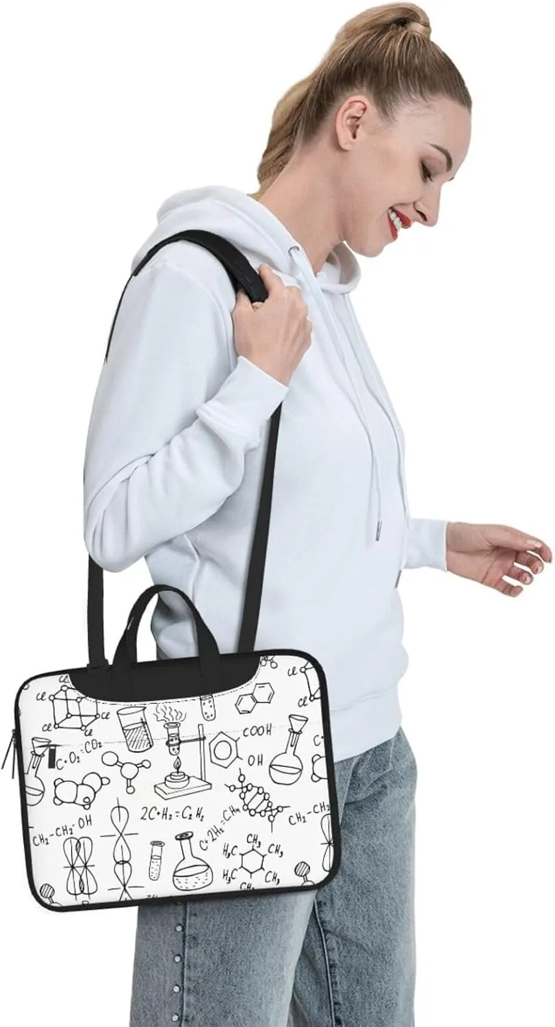 Chemistry Print Print Work Casual Office Laptop Shoulder Messenger Bag 13 inch 14 inch 15.6 inch