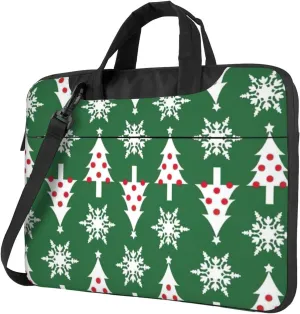 Christmas tree pattern Print Work Casual Office Laptop Shoulder Messenger Bag 13 inch 14 inch 15.6 inch