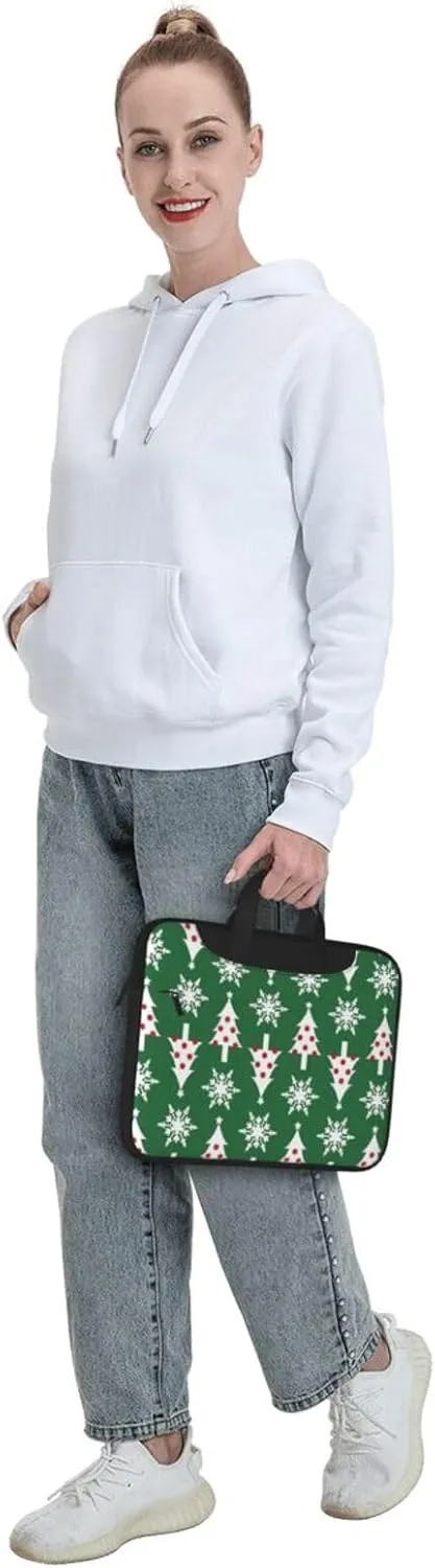 Christmas tree pattern Print Work Casual Office Laptop Shoulder Messenger Bag 13 inch 14 inch 15.6 inch