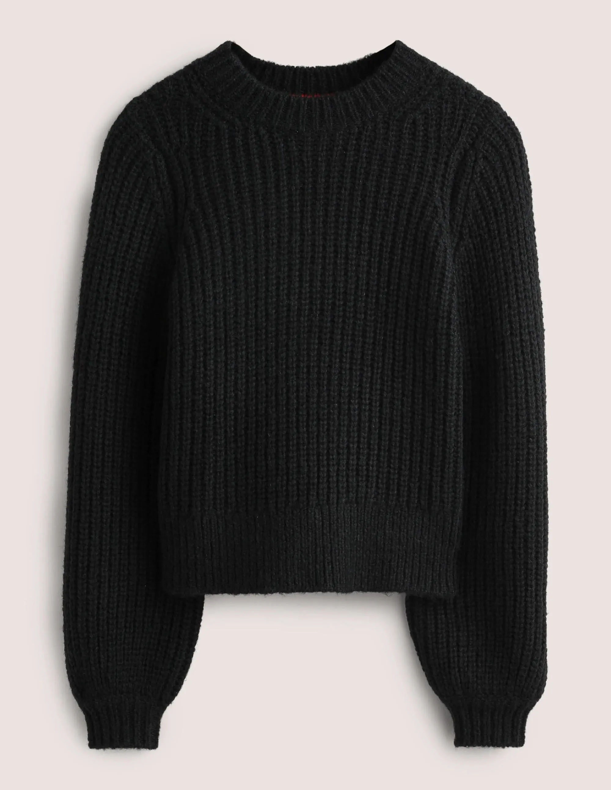 Chunky Ribbed Jumper-Black