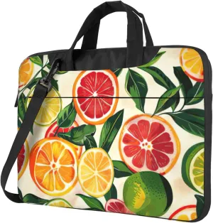 citrus fruit pattern Print Work Casual Office Laptop Shoulder Messenger Bag 13 inch 14 inch 15.6 inch