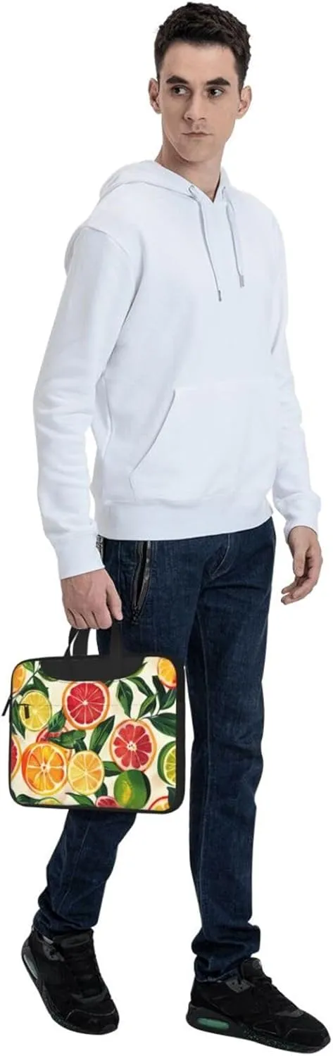 citrus fruit pattern Print Work Casual Office Laptop Shoulder Messenger Bag 13 inch 14 inch 15.6 inch