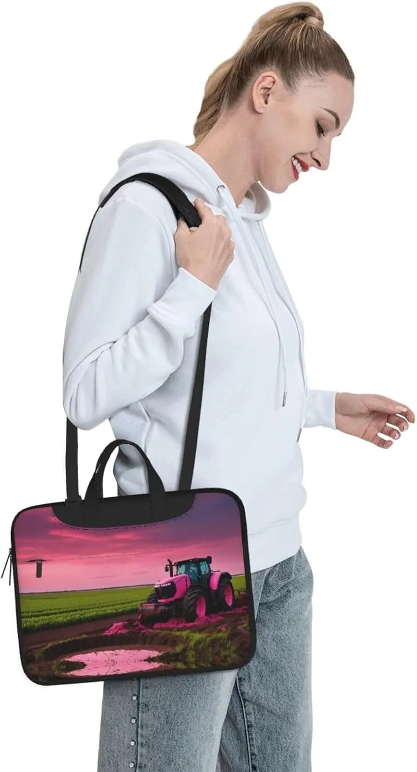 Company Farm Tractor Print Work Casual Office Laptop Shoulder Messenger Bag 13 inch 14 inch 15.6 inch