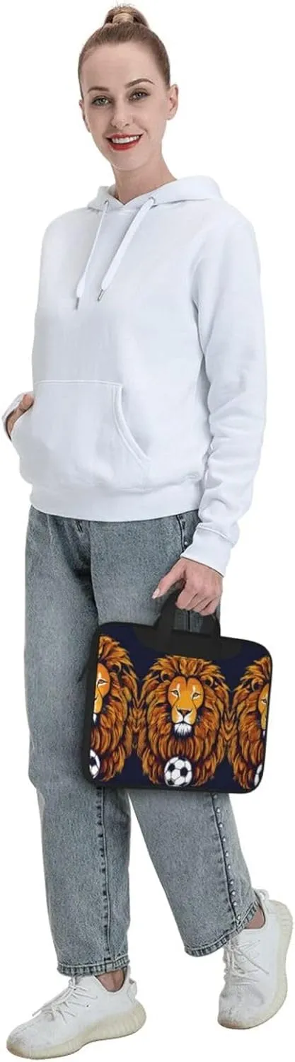 Cool Lion Print Work Casual Office Laptop Shoulder Messenger Bag 13 inch 14 inch 15.6 inch