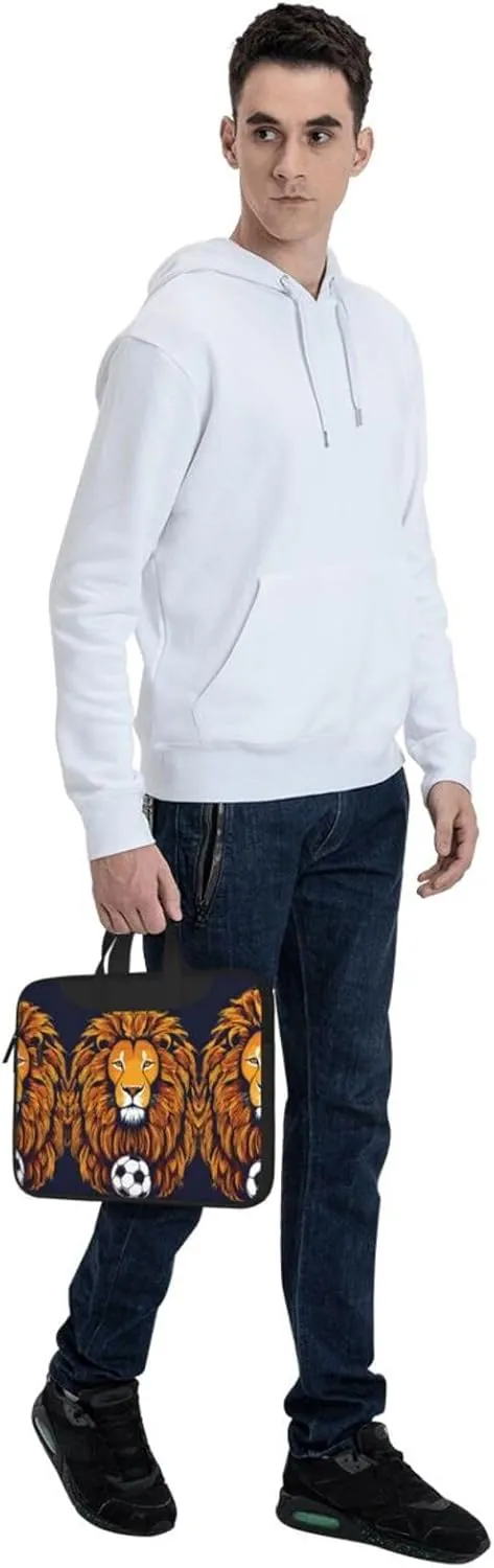 Cool Lion Print Work Casual Office Laptop Shoulder Messenger Bag 13 inch 14 inch 15.6 inch