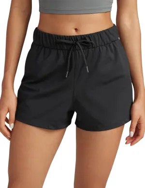 CRZ YOGA Stretch Shorts for Women Work Casual 2.5'' with Pockets for Athketic Workout Travel Hiking Golf
