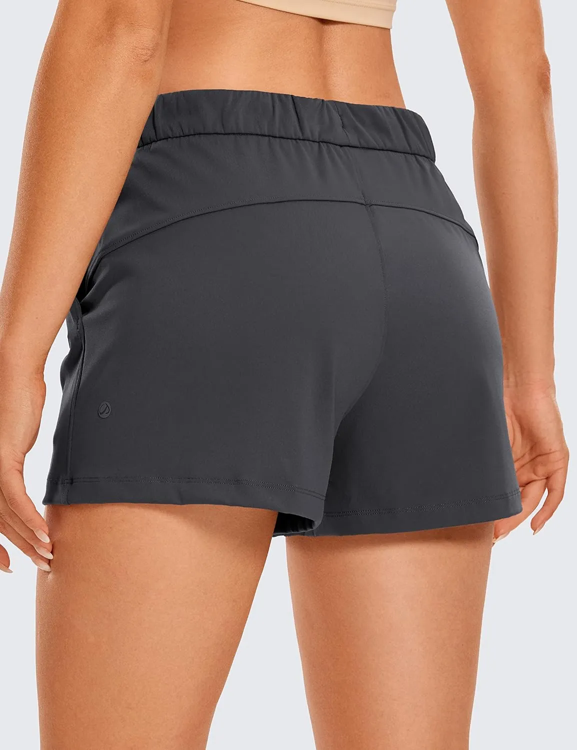 CRZ YOGA Stretch Shorts for Women Work Casual 2.5'' with Pockets for Athketic Workout Travel Hiking Golf