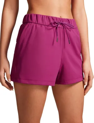 CRZ YOGA Stretch Shorts for Women Work Casual 2.5'' with Pockets for Athketic Workout Travel Hiking Golf