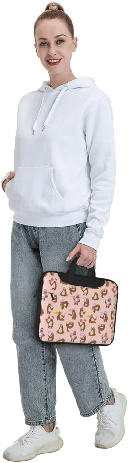 Cute Sloth Print Work Casual Office Laptop Shoulder Messenger Bag 13 inch 14 inch 15.6 inch