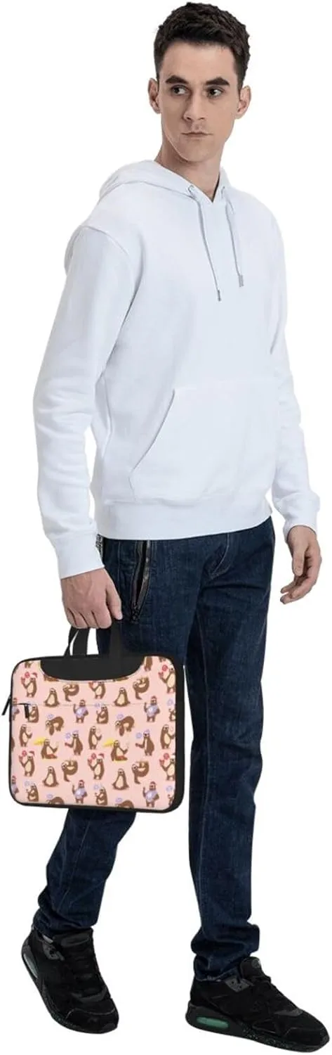 Cute Sloth Print Work Casual Office Laptop Shoulder Messenger Bag 13 inch 14 inch 15.6 inch