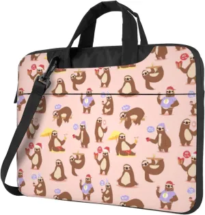 Cute Sloth Print Work Casual Office Laptop Shoulder Messenger Bag 13 inch 14 inch 15.6 inch