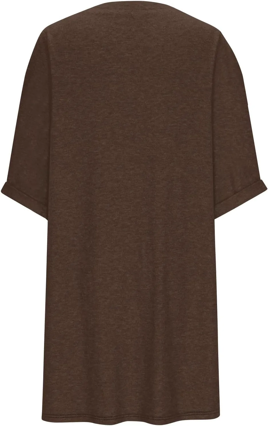 Dresses for Women 2024 Plus Szie 3/4 Length Sleeve Shirt Dress Trendy Loose Fit V Neck Sundress Casual Beach Dress