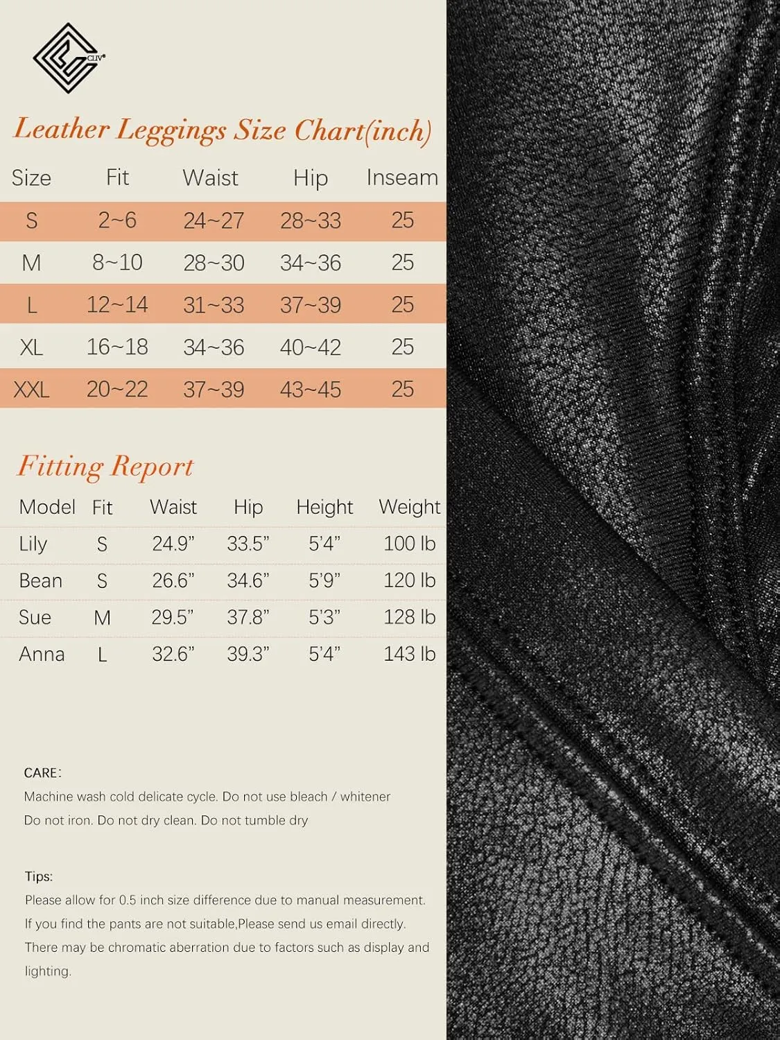 Faux Leather Leggings for Women Stretch High Waisted Leather Pants Tummy Control