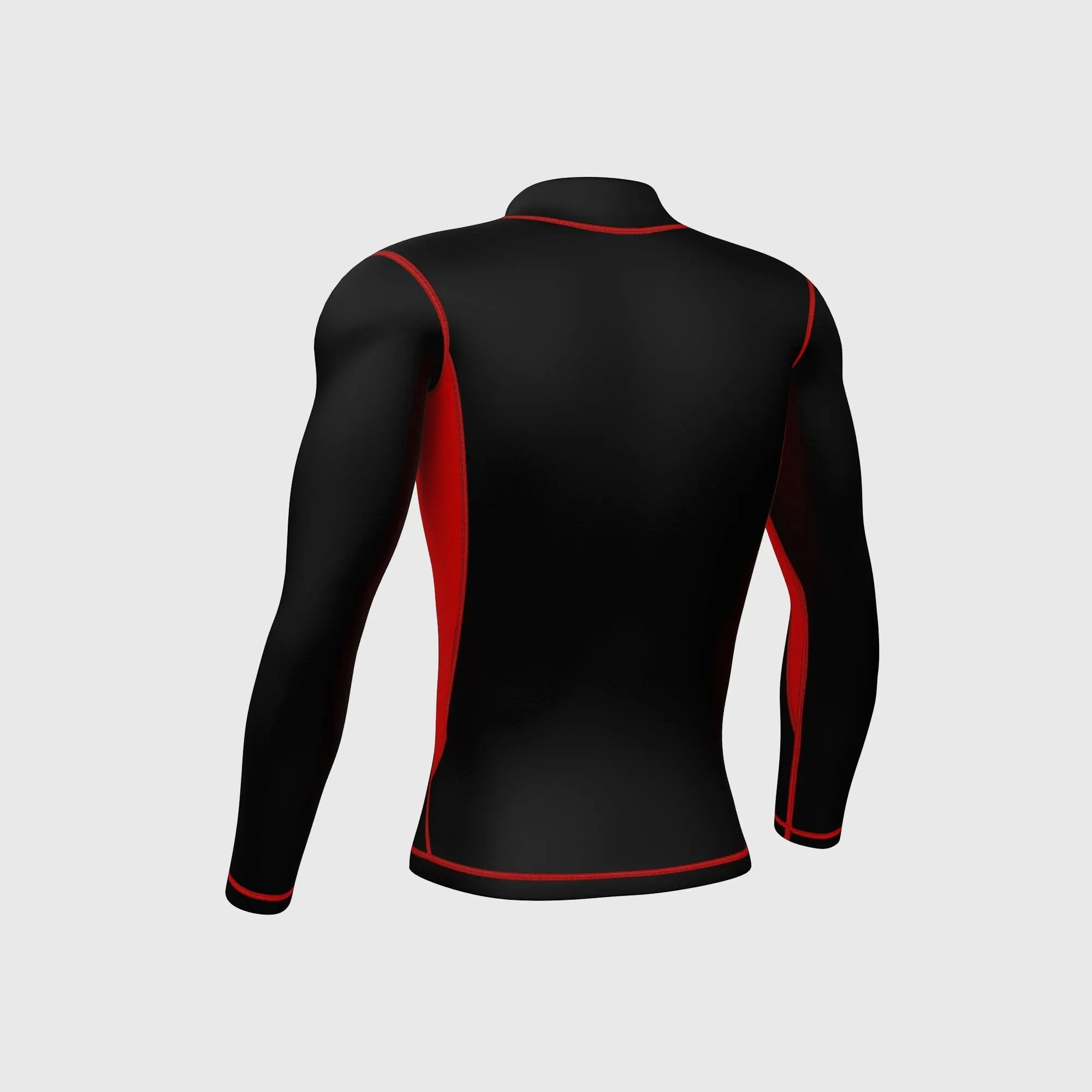 Fdx Inorex Red Men's Thermal Winter Base Layer Compression Top