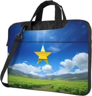 Flag of Venezuela Print Work Casual Office Laptop Shoulder Messenger Bag 13 inch 14 inch 15.6 inch