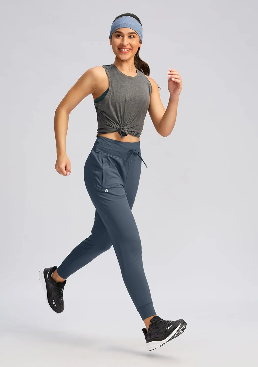 G Gradual Women's Joggers Pants with Zipper Pockets High Waisted Sweatpants Athletic Tapered Pants for Women Lounge Workout