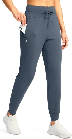 G Gradual Women's Joggers Pants with Zipper Pockets High Waisted Sweatpants Athletic Tapered Pants for Women Lounge Workout