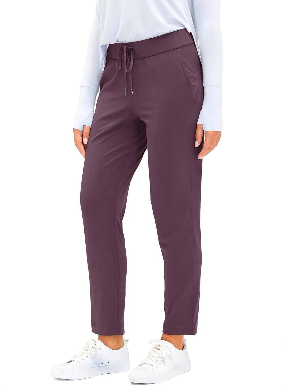 G Gradual Women's Pants with Deep Pockets 7/8 Stretch Ankle Sweatpants for Golf, Athletic, Lounge, Travel, Work