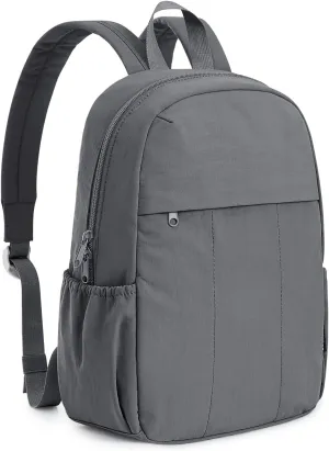 G4Free Mini Backpack for Women Water-resistant Hiking Backpack with Adjustable Shoulder Straps for Travel Shop Work Casual(GREY)