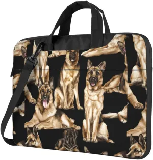 German shepherd Print Work Casual Office Laptop Shoulder Messenger Bag 13 inch 14 inch 15.6 inch