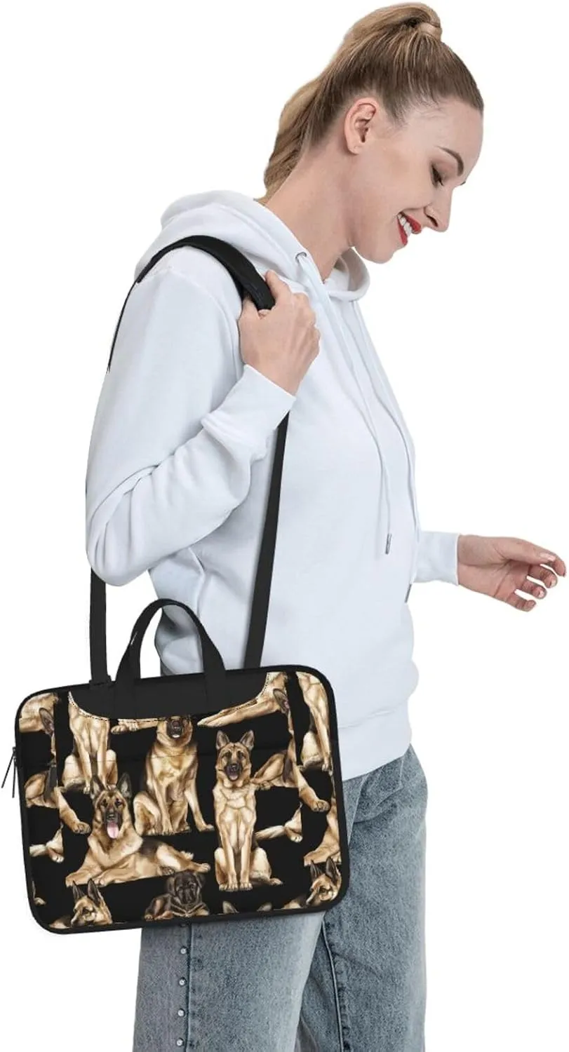 German shepherd Print Work Casual Office Laptop Shoulder Messenger Bag 13 inch 14 inch 15.6 inch