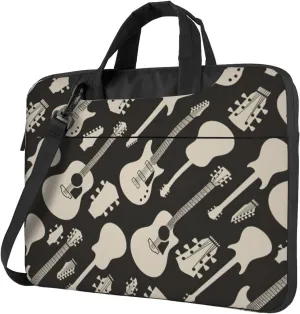 Guitar pattern Print Work Casual Office Laptop Shoulder Messenger Bag 13 inch 14 inch 15.6 inch