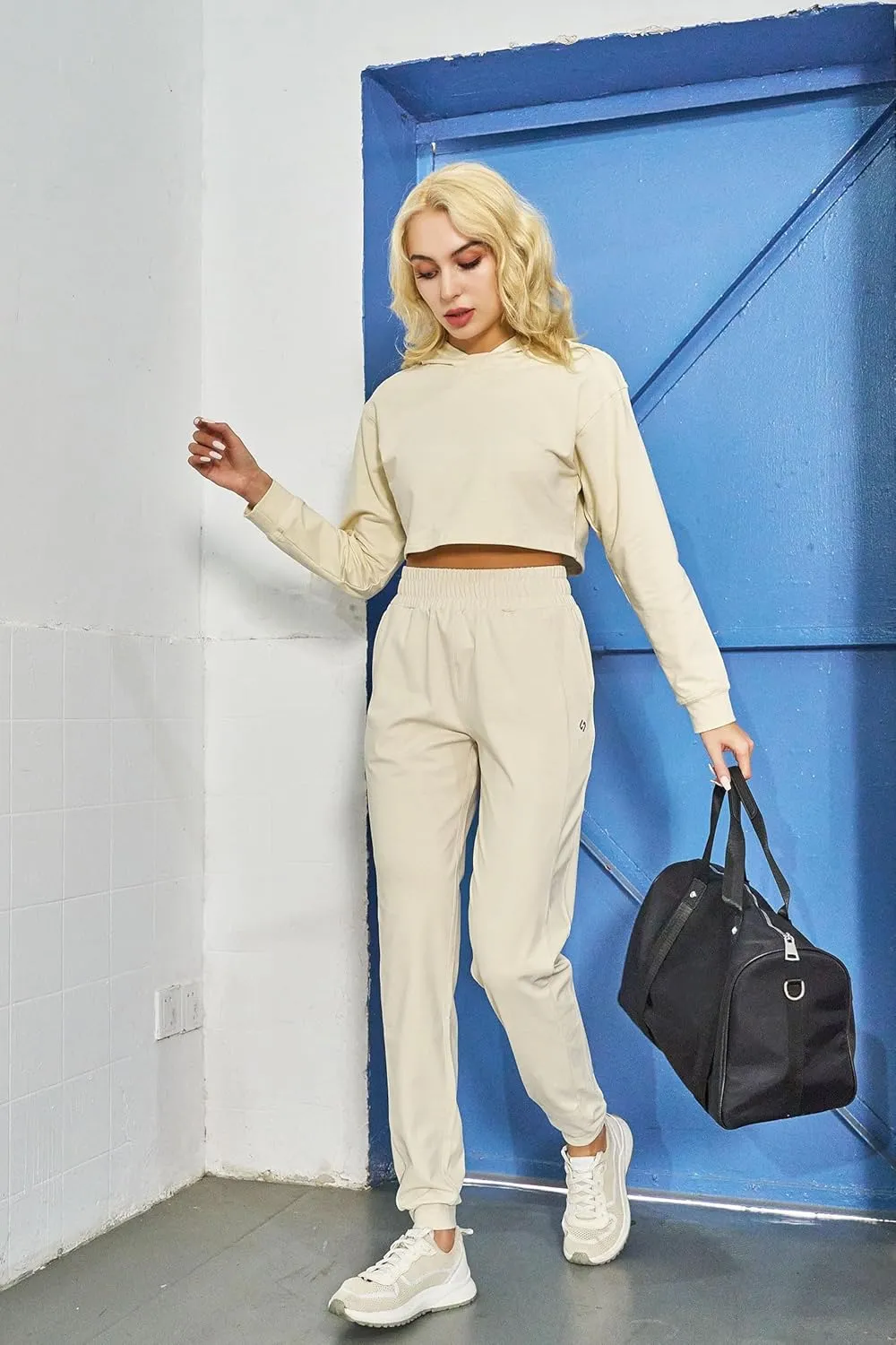 HOdo 32"/34"/36" Inseam Womens Tall Sweatpants Fleece Lined Long Joggers Workout Pants with Pockets