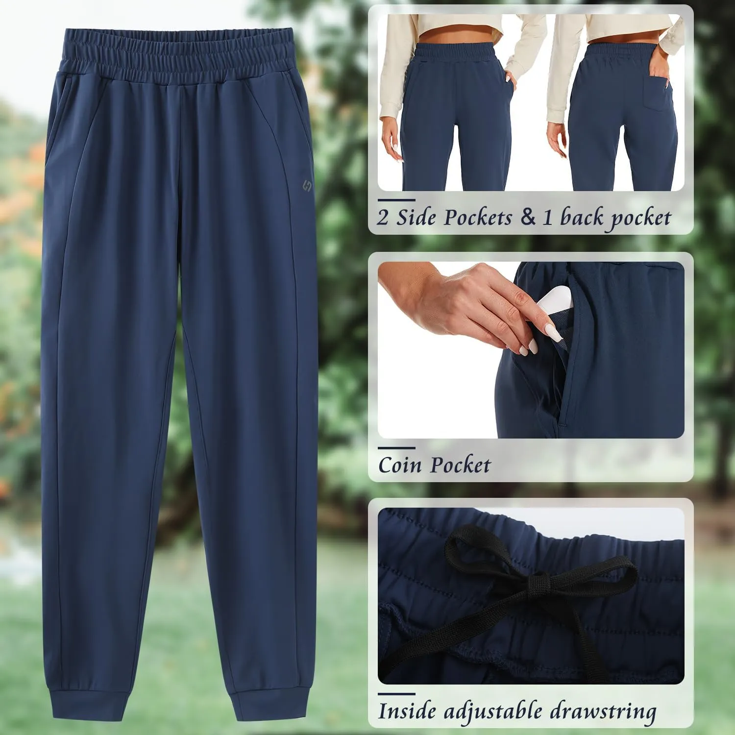HOdo 32"/34"/36" Inseam Womens Tall Sweatpants Fleece Lined Long Joggers Workout Pants with Pockets