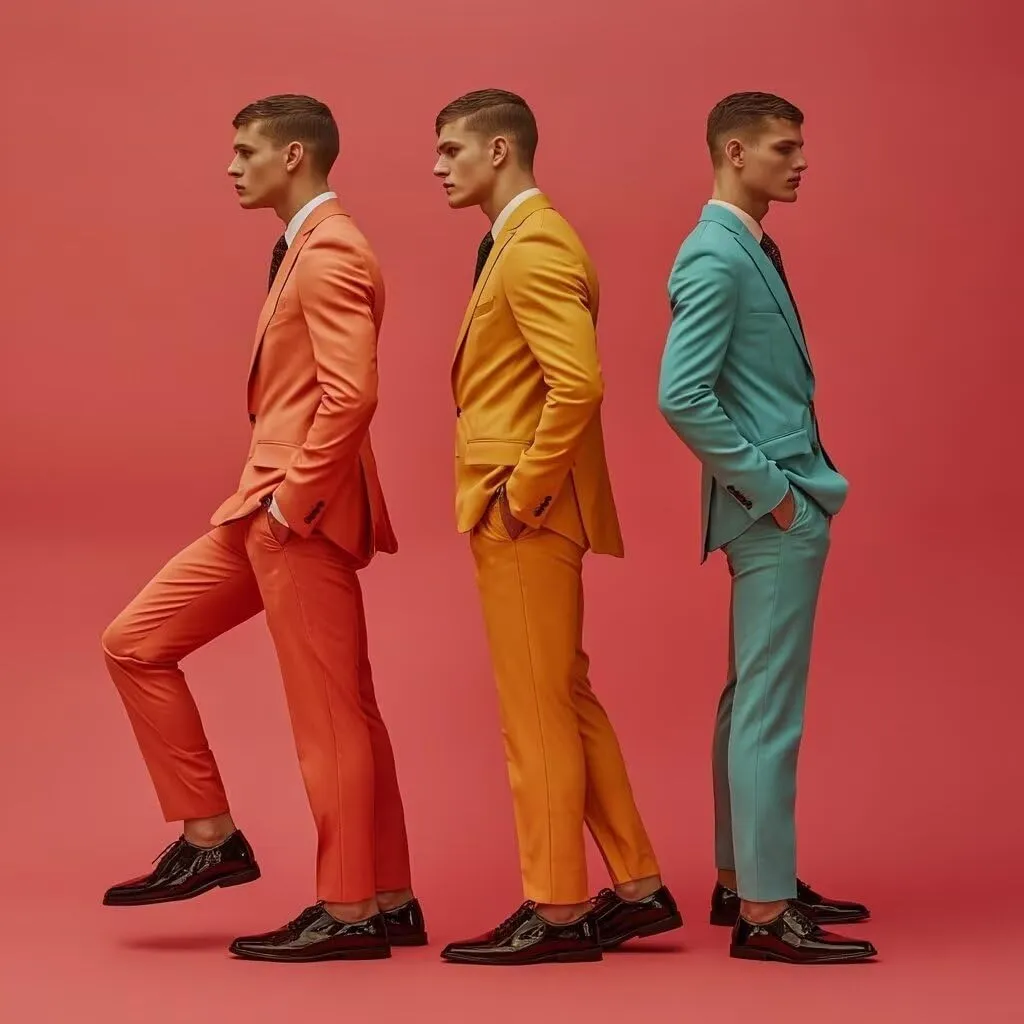 HUUTOE Men's 3 Piece Suits Slim Fit Wedding Suits for Men Prom Dress Suit Summer Blazer Jacket Vest Pants Tuxedo Set Men