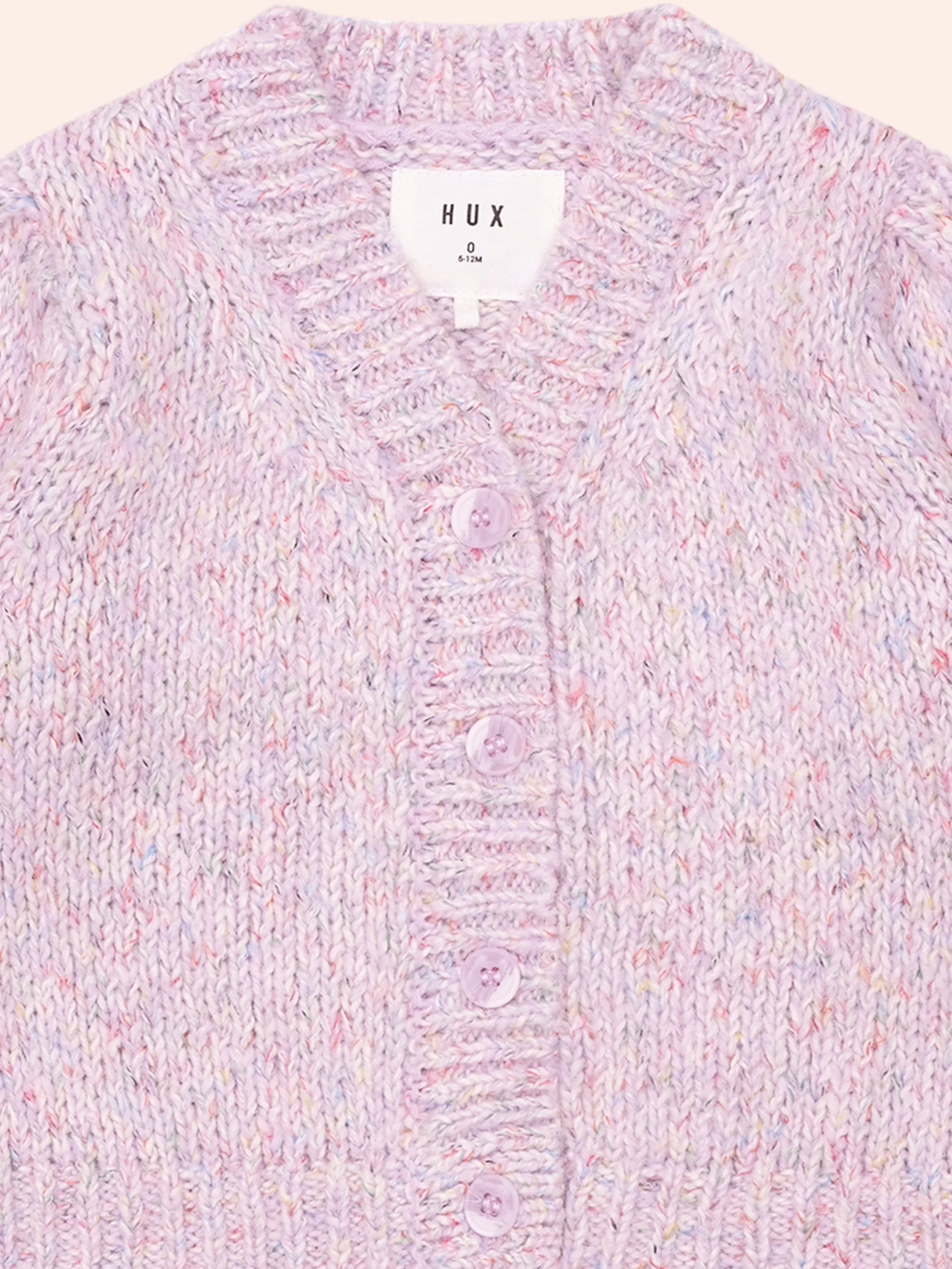 Huxbaby Rainbow Sprinkles Boxy Cardi