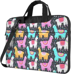 Indian Alpaca Print Work Casual Office Laptop Shoulder Messenger Bag 13 inch 14 inch 15.6 inch